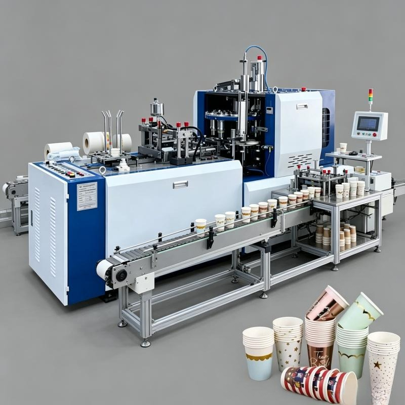 Equipment Of Coffee Machine - Ticari Tek Kullanımlık Kağıt Bardak Yapma