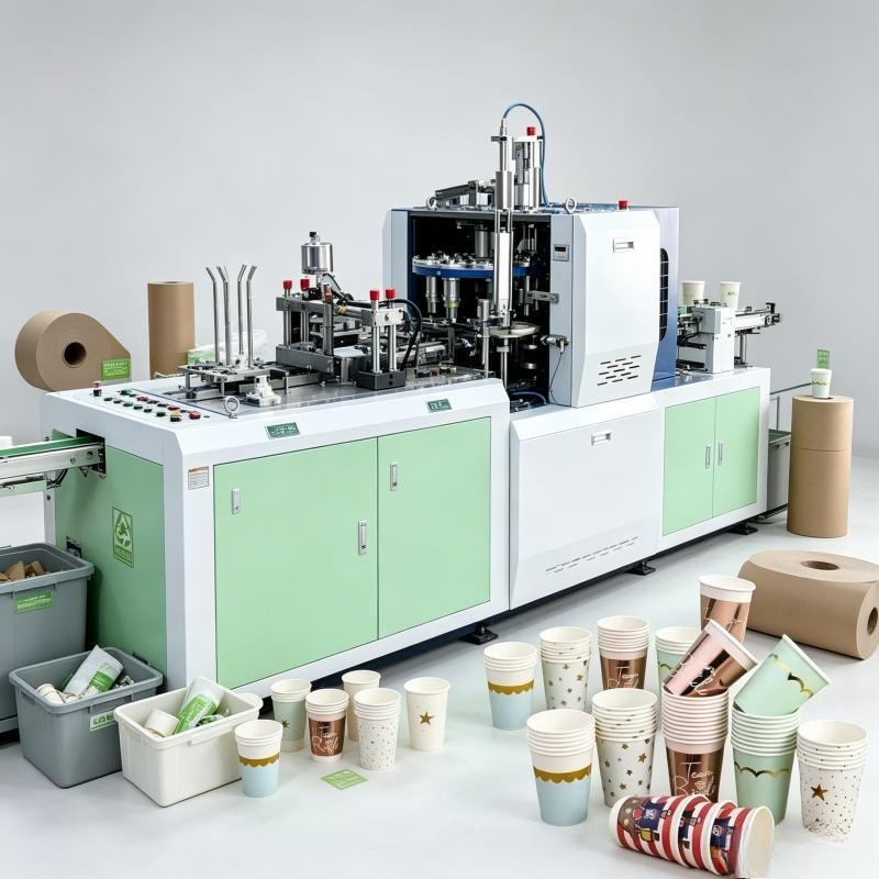 Equipment Of Coffee Machine - Yüksek Hızlı Tam Otomatik Kağıt Bardak