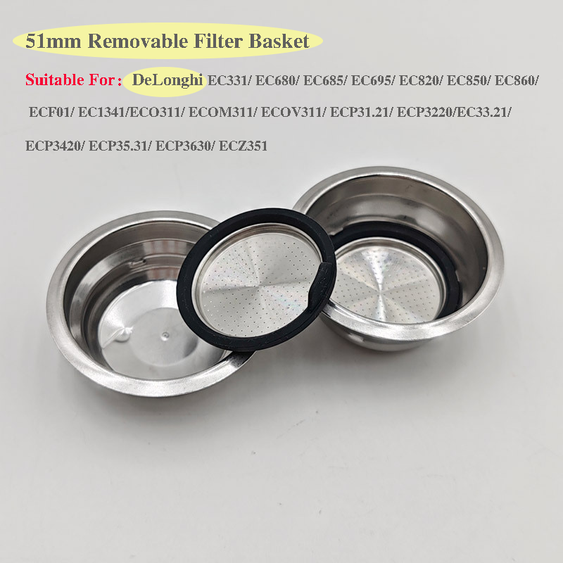 Coffee Equipment For Sale - 51mm Kahve Makinesi Aksesuarları Çıkarılabilir Filtre