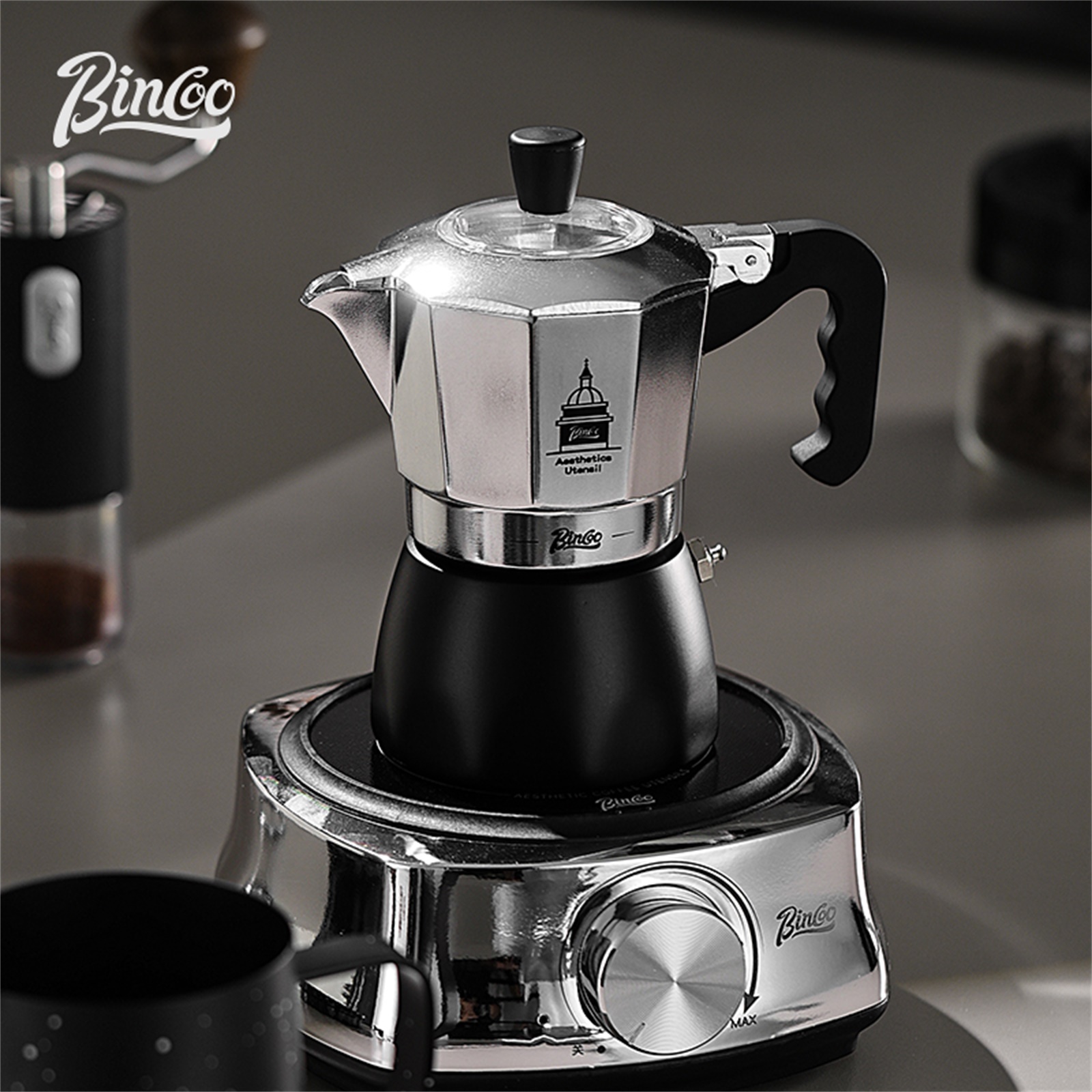 BINCOO Çift Valfli Moka Pot, E - Coffee Equipment For Sale incelemesi ve fiyatı